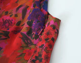Print Floral Dress Woman Summer Long Dresses For Women 2023 Vintage Sleeveless Midi Dress Ruched Elegant Party