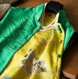 New Women's Wear In The Spring Of 2023 Has A Positive And Negative Temperament, Wearing Imitation Silk Jacquard Brocade To Improve The Light Chinese