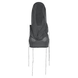 2025 Fashion Trend Women's New Hooded Sleeveless Umbilly Knitted Solid Color