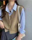 Zingj Vest Vest For Women To Wear A New Style Of Sleeveless Sweater In The Spring And Autumn Of