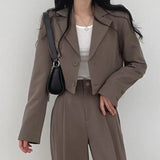 Zingj Jacket Female Spring And Autumn 2024 New Korean Version Of The Korean Fried Street Design Sense Small White Casual Small Suit