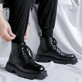 Zingj Men's Summer Hework Leather Boots