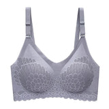 Sexy Latex Seamless Bra Women Push Up Underwear Gathers Shock-Proof Pad Female Intimate Fashion Soft Plus Size