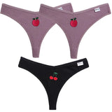 Embroidery Cotton G-String Women's Panties Underwear Female Panties For Women Low Rise Comfortable Thongs Woman
