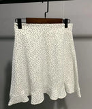 2021 Summer Skirts Polka Dot Mini Skirts Sexy A-line Ruffles Faldas