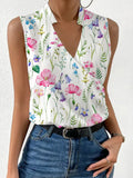 Summer Printed Shirt French Style Design