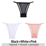 Transparent Floral Lace Panties Women Low-Waist Underpant Hollow Out Thong Female G-String Underwear Lingerie