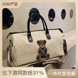 Zingj Travel Bag Dry And Wet Separation Men And Women Short Distance One Shoulder Hand Matching With Trolley Box Independent Shoe Compartment Sports Fitness-Outfit