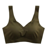 Silk Bra Seamless Vest Bras Women Soft Thin Push Up Underwear Lingerie Sleep Top Chest Padded Bralette топ женский