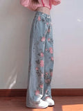 Floral High Rise Boyfriend Jeans-Outfit
