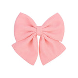 Pcs/lot Cute Solid Cotton Hair Bows With Clip For Girls Hair Clips Handmade Hairpins Barrettes Headwear Kids Hair