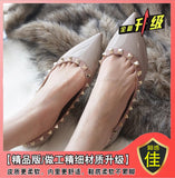 Single Shoes Women 2025 Spring And Autumn New Pointed Shallow Shoes Soft Soles Of A Foot Pedal Bean Shoes Flat Single Shoe