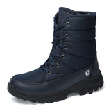 Outdoor Men Boots Winter Snow Boots For Men Shoes Thick Plush Waterproof Slip-Resistant Keep Warm Winter Shoes Large Size
