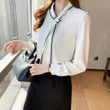 Spring And Autumn Commuter OL Printing Leads The Shirt Female Early Spring Long-Sleeved Jacket Design Sense Minority Temperament