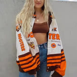 Jackets Print Baseball Female Gothic Grunge Women Unisex Race Hip Hop Streetwear Y2K Top Harajuku Female