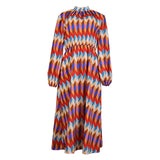 813 Spot 2025 Autumn New Women's Fashion Temperament Standing Collar Long Sleeves In The Long