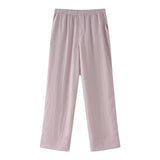 Women's 2025 New Double Flamingo Comfortable Linen And Suit Dress + Pants Set