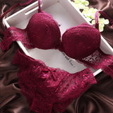 Women's Push Up Sexy Bra Set Black Underwear&amp;Panties Comfortable Breathable Bra Set Sexy Good Lace Underwear For