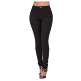 Classic Basic Stretch Slim Multi-Color Jeans Woman-Outfit