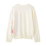 2025 New Lazy Wind Flower Design Women's Round-Neck Sweater Women's Loose Knitting