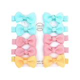 Cute Mini Bowknots Hair Clips For Baby Girls Colorful Ribbon Boutique Barrettes Hairpin Headwear Kids Hair