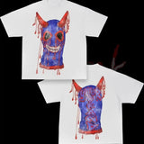T-Shirt Men's Hip Hop Animation Exaggerated Printed T-Shirt Super Big Goth Harajuku Street Clothing Casual