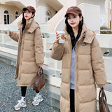 2024 New Oversize Down Cotton Clothes Female In The Long Small Winter Thick Cotton-Padded Clothes Cotton-Padded Jacket Coat-Outfit