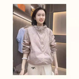 Short Sunscreen Coat Female Thin 2024 Summer New Small Casual Korean Cardigan Top-Outfit
