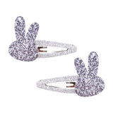 Pcs/lot New Girls Cute Rabbit Flower Hair Clips Sweet BB Glitter Hairpins Barrettes Headwear Fashion Hair Accessories For