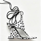 New Clip Toe Ankle Strap Profile High Heel Sandals Show Hollow Women High Heel