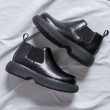 2025 New Youth Round Head Help Cylinder Thick Bottom Fashion Fashion Foot Martin Boots