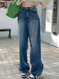 Faded Denim Baggy Boyfriend Jeans-Outfit