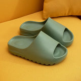 Fashion Flat Thicken EVA Non-Slip Bathroom Flip Flops Platform Slippers Yeezis Slides Shoes for Women 2022 Beach Men