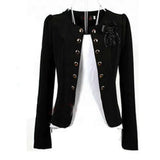 Blazers 2018 Plus Size L~4XL 5XL Outwear Casual Slim Short Lady Blasers Coats Jackets with Brooch Chaqueta Mujer