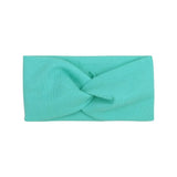 Cute Solid Color Baby Headband For Girls Cotton Twisted Knotted Turban Elastic Hair band Children Headwrap Hair