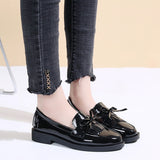 Zingj Size Small Leather Shoes Korean Version Summer Shoes With Skirt Single Shoes Female Low Top Casual Shoes Grandma