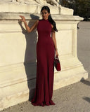 Ribbed Pleated Tank Long Dress- Outfit