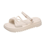 New Sandals Female Summer Net Red Fairy Wind With Fashionable And Comfortable Skirt Two Wear Rome Platform
