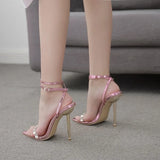 High Heels New Diamond Cross Ribbon High Heel Straps Beautiful Summer