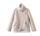 A Large Number Of Women's Fur Coat Women Long Locomotive Lapel Loose Leather