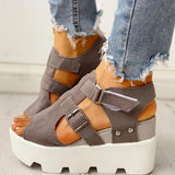 Fashion Summer Platform Wedge High Heels Casual Comfortable Light Leisure Shoes Woman Sandals Women Shoes
