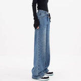 Vintage Blue High Rise Boyfriend Jeans-Outfit