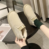 Zingj Low-Top Cotton Shoes Women's Shoes In Winter Frosted Warm Snow Boots Women's Shoes Large