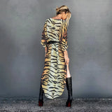 Print Tunic Long Kimono Plus Size Sexy Beach Wear 2022 Summer Clothing For Women Tops and Blouses Shirts