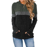 Autumn And Winter New Women's Wear Wish Loose Casual Casual Impact Pocket Splicing