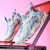 Men Blade Running Shoes 2021 Men Graffiti Sneakers Outdoor Walking Cushioning Sports Jogging Shoes Male Training