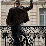 Leopard Printed Short Cardigan- Outfit