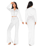 Women's Autumn 2023 New Women's Suit Leisure Fashion Velvet Cardigan Slim Two-Piece