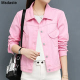 Coat Streetwear Style Women's Jacket Jeans Boyfriend Outwear Female New Spring Autumn Casual Cowboy Outwear Jackets