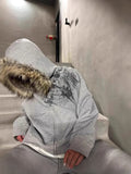 Hat Sweater Print Pattern Long-Sleeved Hoodie Hoodie Retro Coat Street Trendy